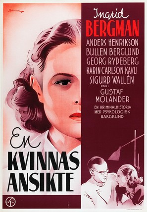 Kvinnas ansikte, En - Swedish Movie Poster (thumbnail)