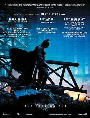 The Dark Knight - For your consideration movie poster (thumbnail)