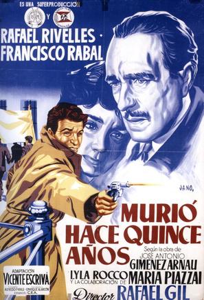 Muri&oacute; hace quince a&ntilde;os - Spanish Movie Poster (thumbnail)