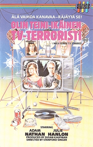 I Was a Teenage TV Terrorist - Finnish VHS movie cover (thumbnail)