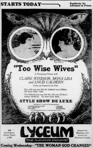 Too Wise Wives - poster (thumbnail)