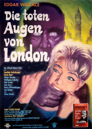 Die toten Augen von London - German Movie Poster (thumbnail)