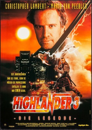 Highlander III: The Sorcerer - German Movie Poster (thumbnail)