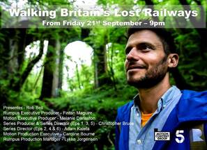 &quot;Walking Britain&#039;s Lost Railways&quot; - British Movie Poster (thumbnail)