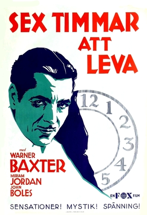 6 Hours to Live - Swedish Movie Poster (thumbnail)