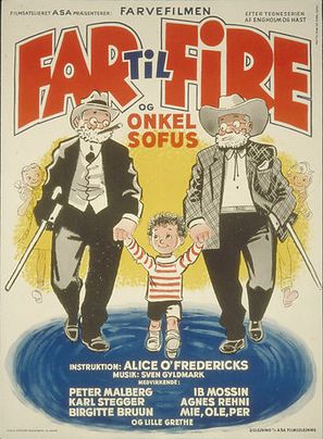 Far til fire og onkel Sofus - Danish Movie Poster (thumbnail)
