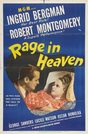 Rage in Heaven - Re-release movie poster (thumbnail)