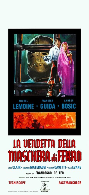 La vendetta della maschera di ferro - Italian Movie Poster (thumbnail)