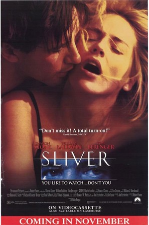 Sliver - Video release movie poster (thumbnail)