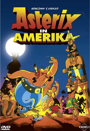 Asterix in Amerika - German DVD movie cover (thumbnail)