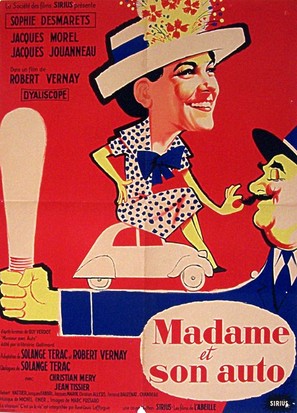 Madame et son auto - French Movie Poster (thumbnail)