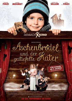 Aschenbr&ouml;del und der gestiefelte Kater - German Movie Poster (thumbnail)
