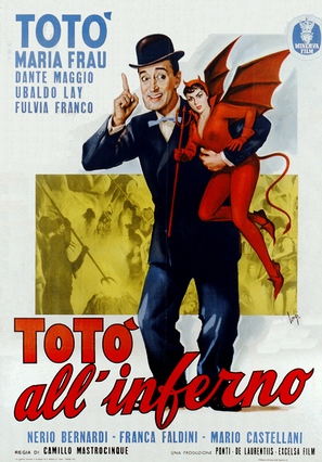 Tot&ograve; all&#039;inferno - Italian Movie Poster (thumbnail)