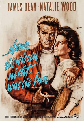 Rebel Without a Cause - German Movie Poster (thumbnail)