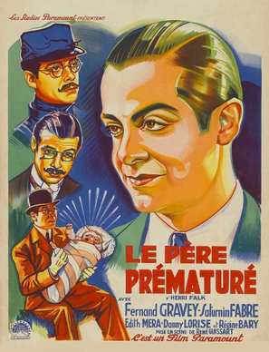 Le p&egrave;re pr&eacute;matur&eacute; - French Movie Poster (thumbnail)