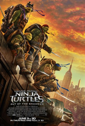 Teenage Mutant Ninja Turtles: Out of the Shadows - Theatrical movie poster (thumbnail)