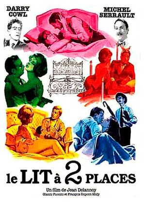 Le lit &agrave; deux places - French Movie Poster (thumbnail)