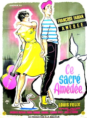 Ce sacr&eacute; Am&eacute;d&eacute;e - French Movie Poster (thumbnail)
