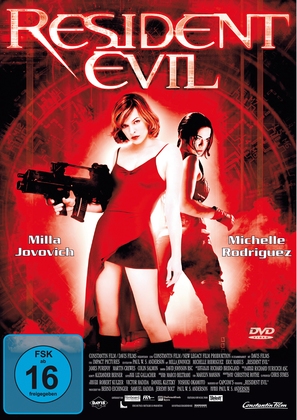 Resident Evil - German DVD movie cover (thumbnail)