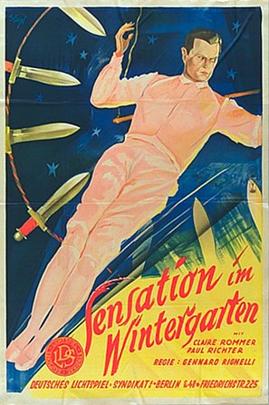 Sensation im Wintergarten - German Movie Poster (thumbnail)