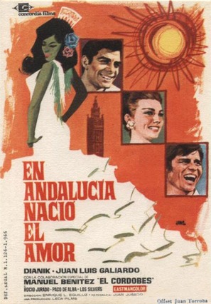 En Andaluc&iacute;a naci&oacute; el amor - Spanish Movie Poster (thumbnail)