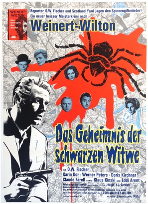 Das Geheimnis der schwarzen Witwe - German Movie Poster (thumbnail)