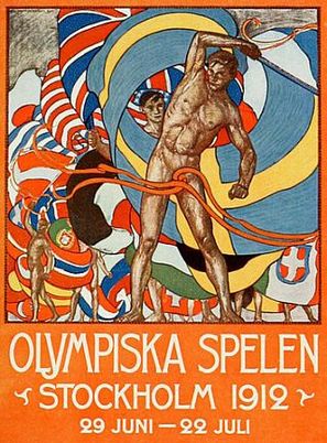 The Games of the V Olympiad Stockholm, 1912 - Swedish Movie Poster (thumbnail)