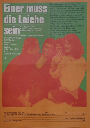 Einer mu&szlig; die Leiche sein - German Movie Poster (thumbnail)