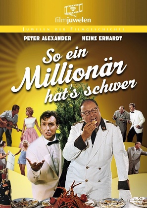 So ein Million&auml;r hat&#039;s schwer - German DVD movie cover (thumbnail)
