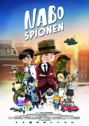 Nabospionen - Danish Movie Poster (thumbnail)
