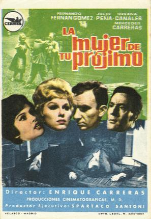 Mujer de tu pr&oacute;jimo, La - Spanish Movie Poster (thumbnail)