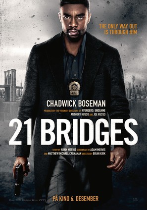 21 Bridges - Norwegian Movie Poster (thumbnail)