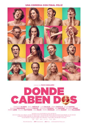 Donde caben dos - Spanish Movie Poster (thumbnail)