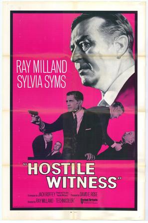 Hostile Witness - British Movie Poster (thumbnail)