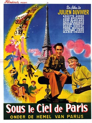 Sous le ciel de Paris - Belgian Movie Poster (thumbnail)