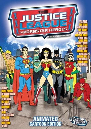 Justice League of Porn Star Heroes - DVD movie cover (thumbnail)