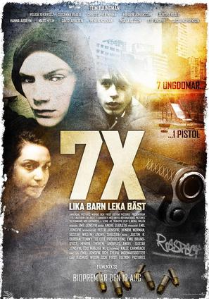 7X: Lika barn leka b&auml;st - Swedish Movie Poster (thumbnail)