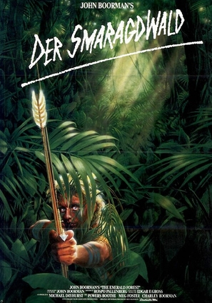 The Emerald Forest - German Movie Poster (thumbnail)