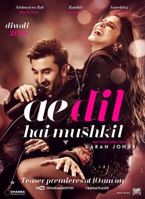 Ae Dil Hai Mushkil - Indian Movie Poster (thumbnail)