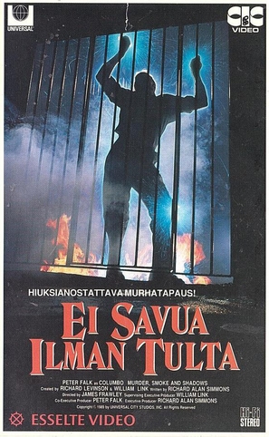 &quot;Columbo&quot; Murder, Smoke and Shadows - Finnish VHS movie cover (thumbnail)
