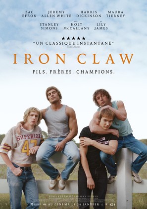 The Iron Claw - French Movie Poster (thumbnail)