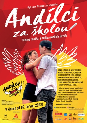 And&iacute;lci za skolou - Czech Movie Poster (thumbnail)