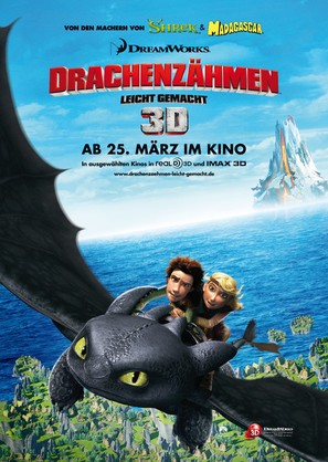 How to Train Your Dragon - German Movie Poster (thumbnail)