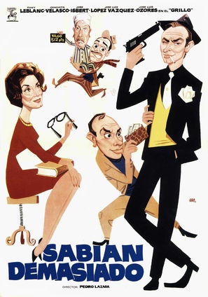 Sab&iacute;an demasiado - Spanish Movie Poster (thumbnail)