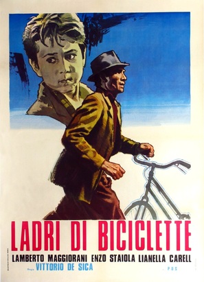 Ladri di biciclette - Italian Movie Poster (thumbnail)