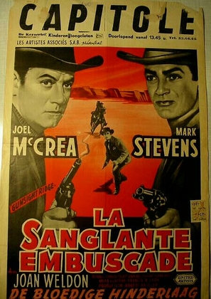 Gunsight Ridge - Belgian Movie Poster (thumbnail)