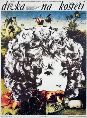 D&iacute;vka na kosteti - Czech Movie Poster (thumbnail)