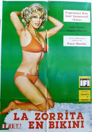 La zorrita en bikini - Spanish Movie Poster (thumbnail)