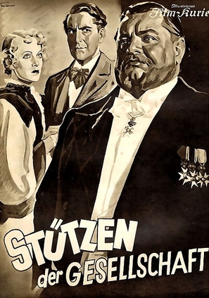 St&uuml;tzen der Gesellschaft - German poster (thumbnail)
