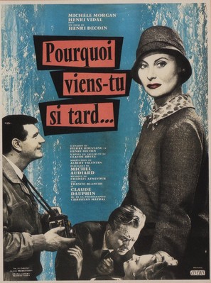 Pourquoi viens-tu si tard? - French Movie Poster (thumbnail)